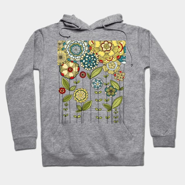 Abstract colorful flowers design Hoodie by Choulous79